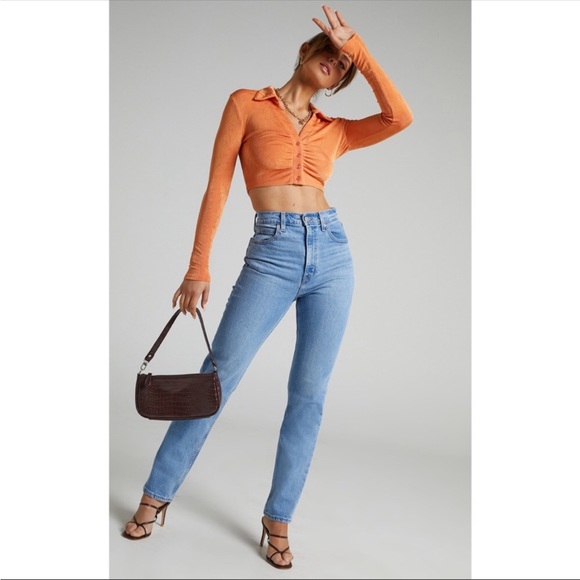 LEVIS 70's High Slim Straight Jeans Medium Indigo Worn In NWT - Picture 3 of 17